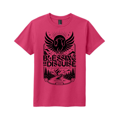 BID 2026 - YOUTH - Tultex Fine Jersey T-shirt - PINK
