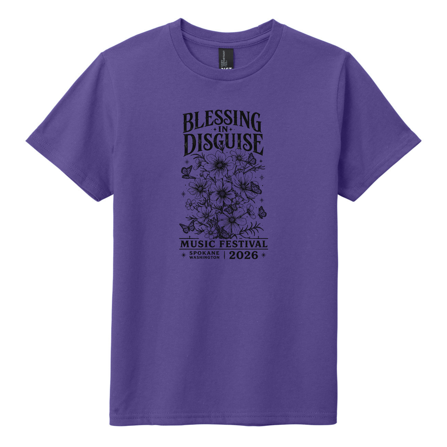 BID 2026 - YOUTH - Tultex Fine Jersey T-shirt - PURPLE