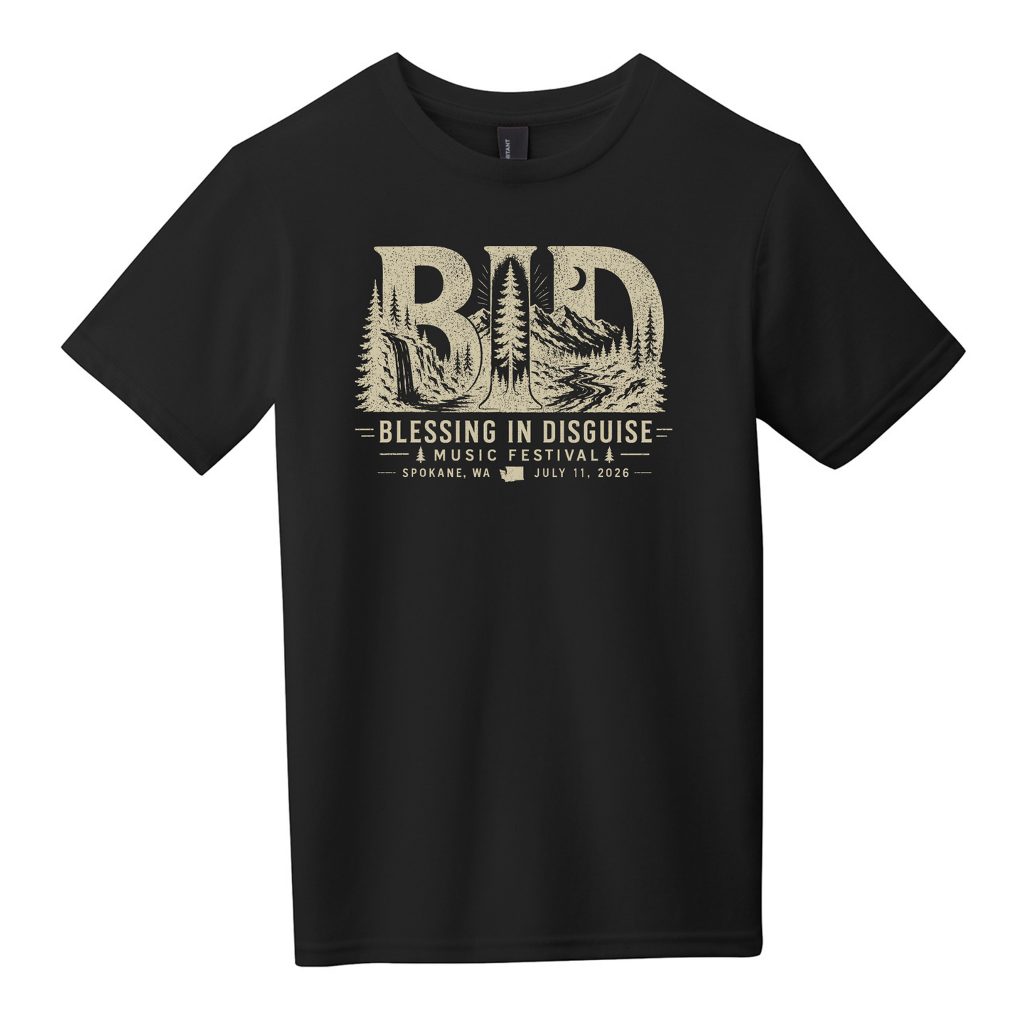 BID 2026 - YOUTH - Tultex Fine Jersey T-shirt - BLACK