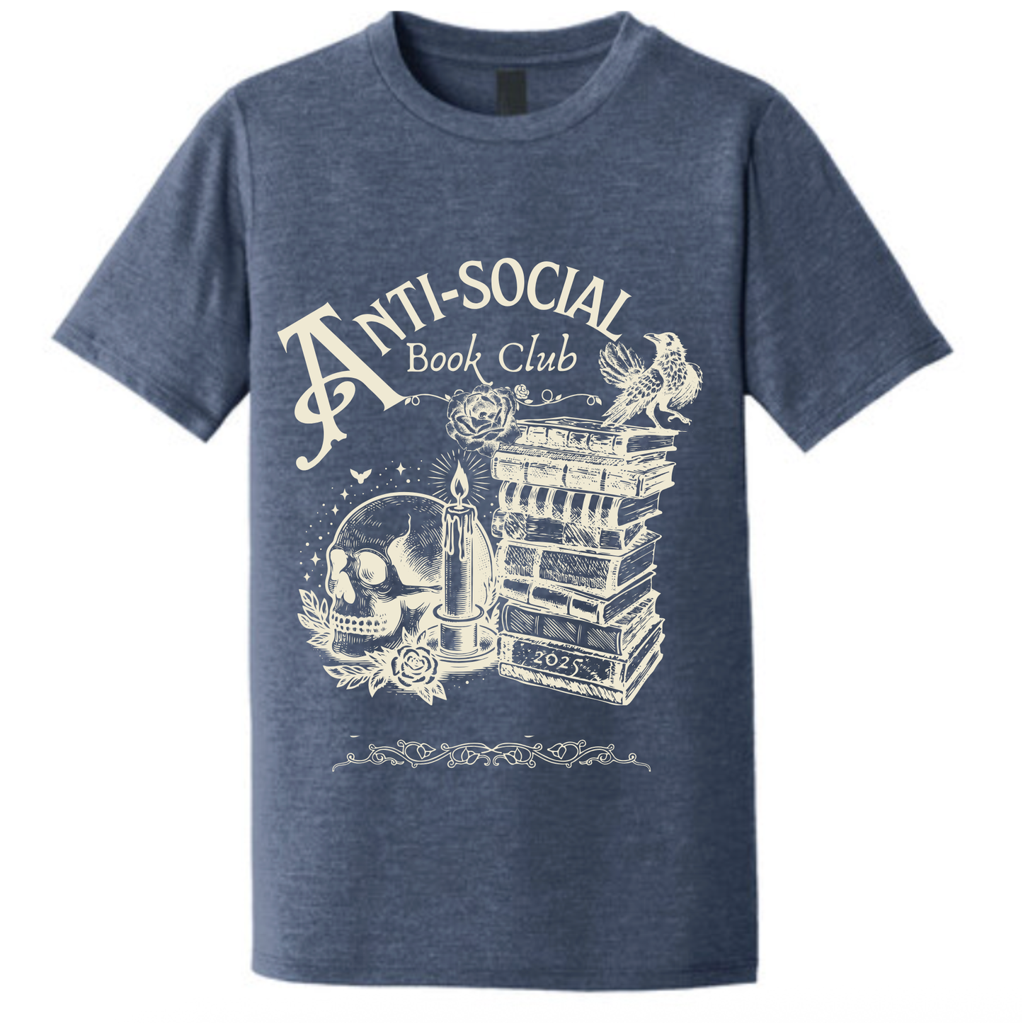 YOUTH District® Perfect Tri® Tee - HEATHERED NAVY