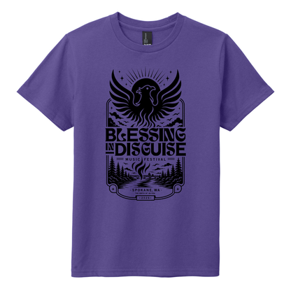 BID 2026 - YOUTH - Tultex Fine Jersey T-shirt - PURPLE