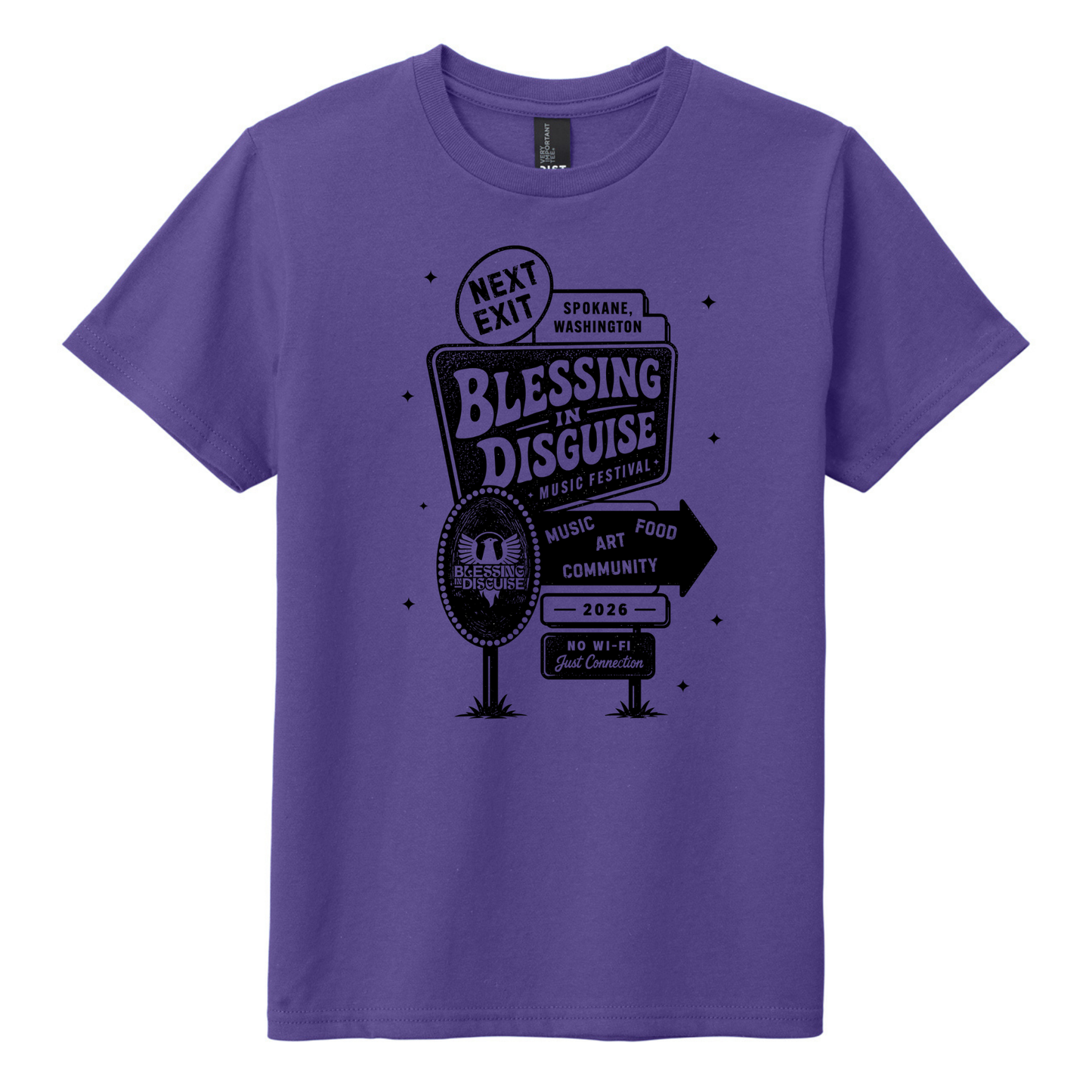 BID 2026 - YOUTH - Tultex Fine Jersey T-shirt - PURPLE