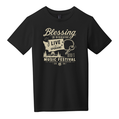 BID 2026 - YOUTH - Tultex Fine Jersey T-shirt - BLACK