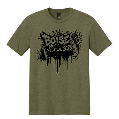 BMF 2026 - District® Perfect Tri® Tee - MILITARY GREEN FROST