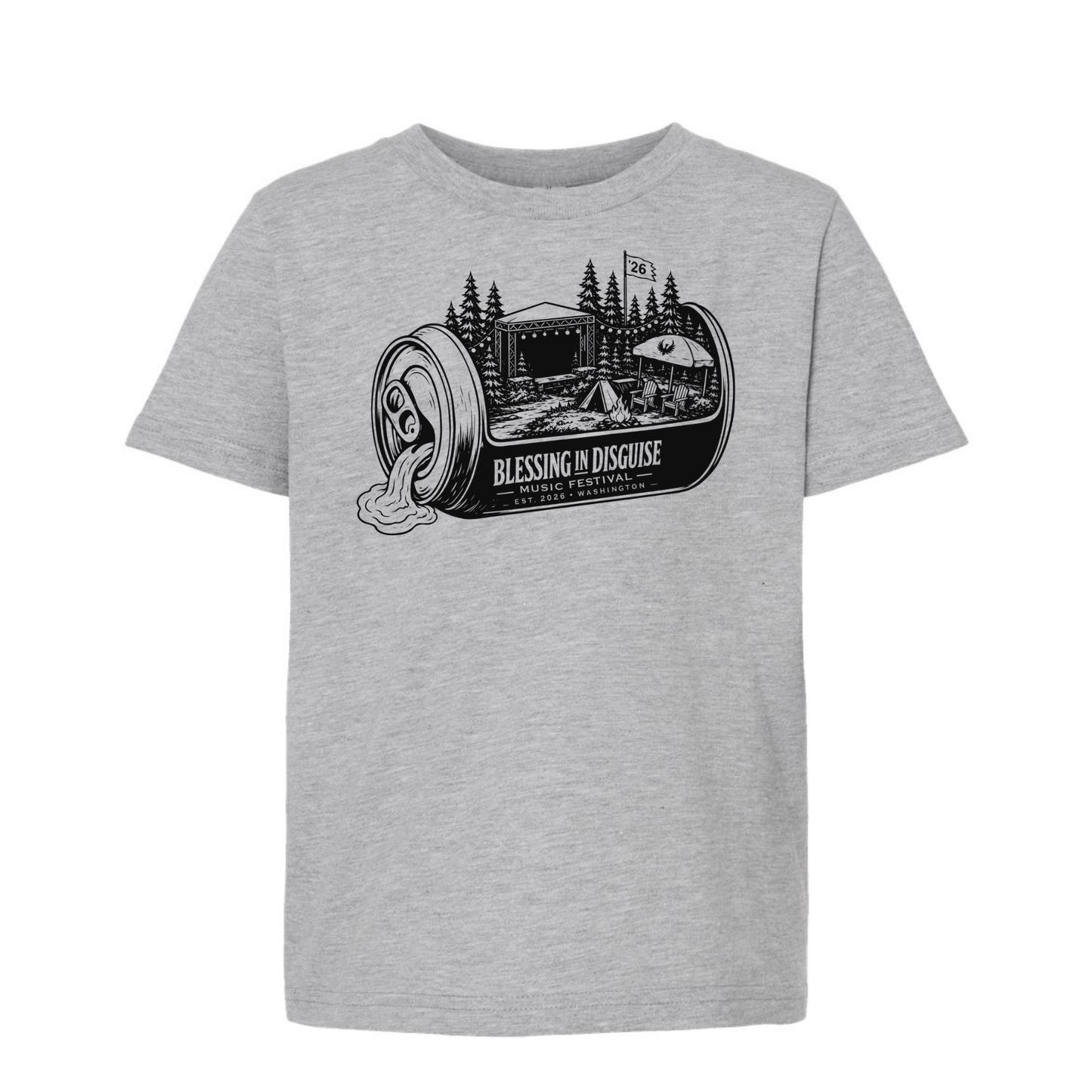 BID 2026 - YOUTH - Tultex Fine Jersey T-shirt - GREY