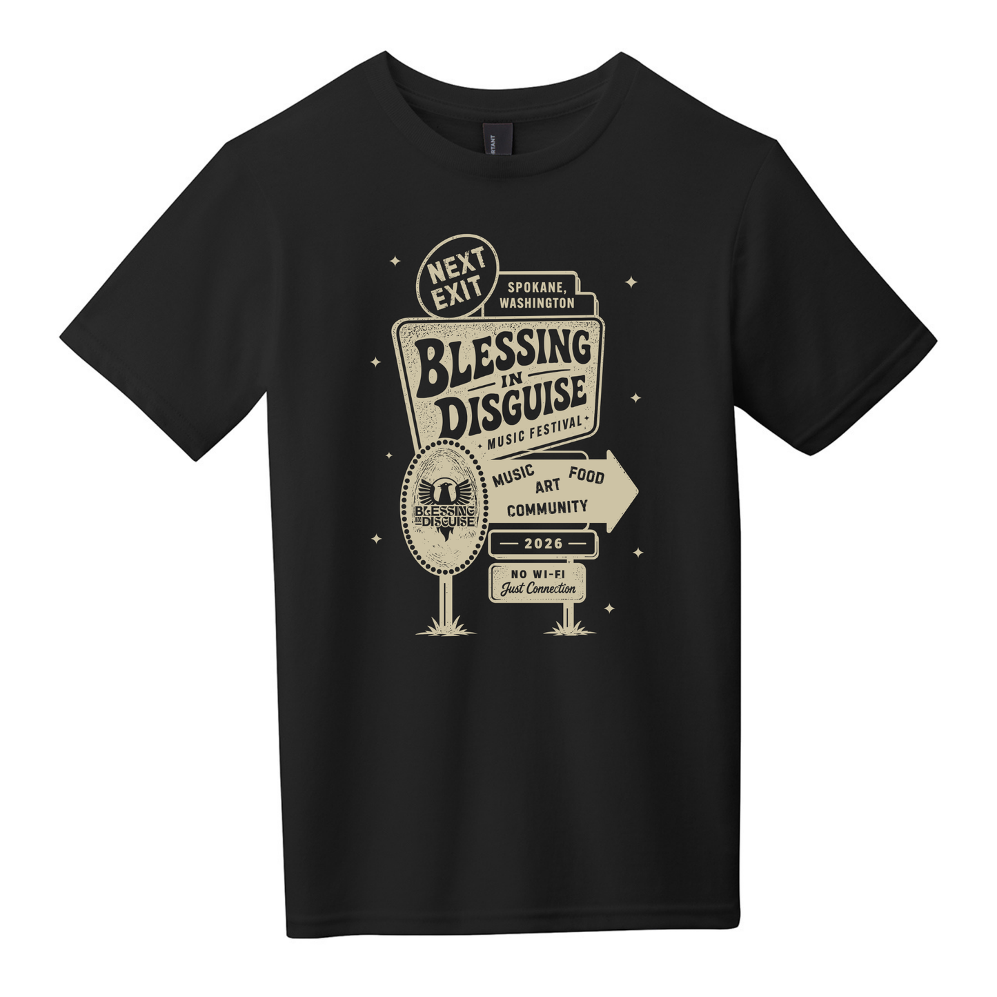 BID 2026 - YOUTH - Tultex Fine Jersey T-shirt - BLACK