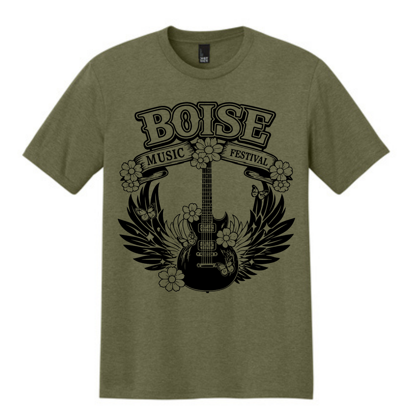 BMF 2026 - District® Perfect Tri® Tee - MILITARY GREEN FROST