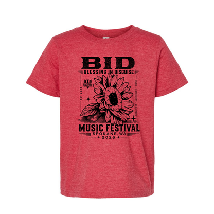 BID 2026 - YOUTH - Tultex Fine Jersey T-shirt - RED