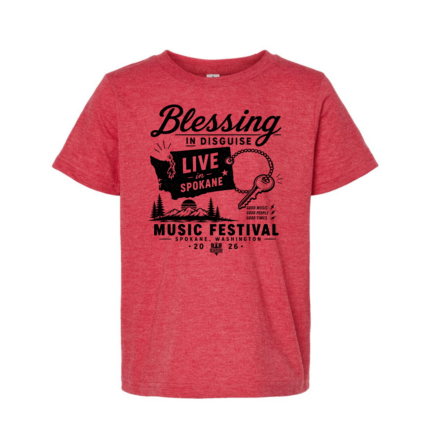 BID 2026 - YOUTH - Tultex Fine Jersey T-shirt - RED