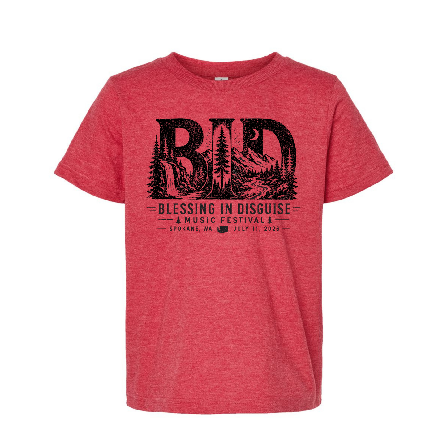 BID 2026 - YOUTH - Tultex Fine Jersey T-shirt - RED