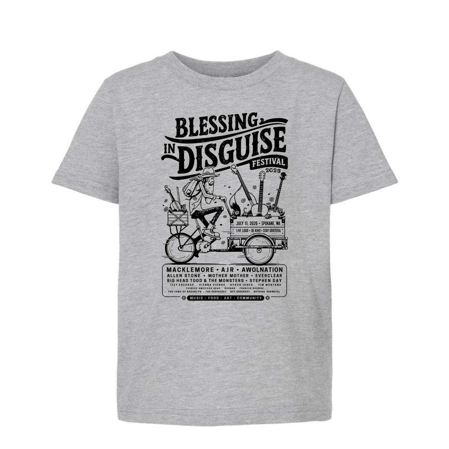 BID 2026 - YOUTH - Tultex Fine Jersey T-shirt - GREY