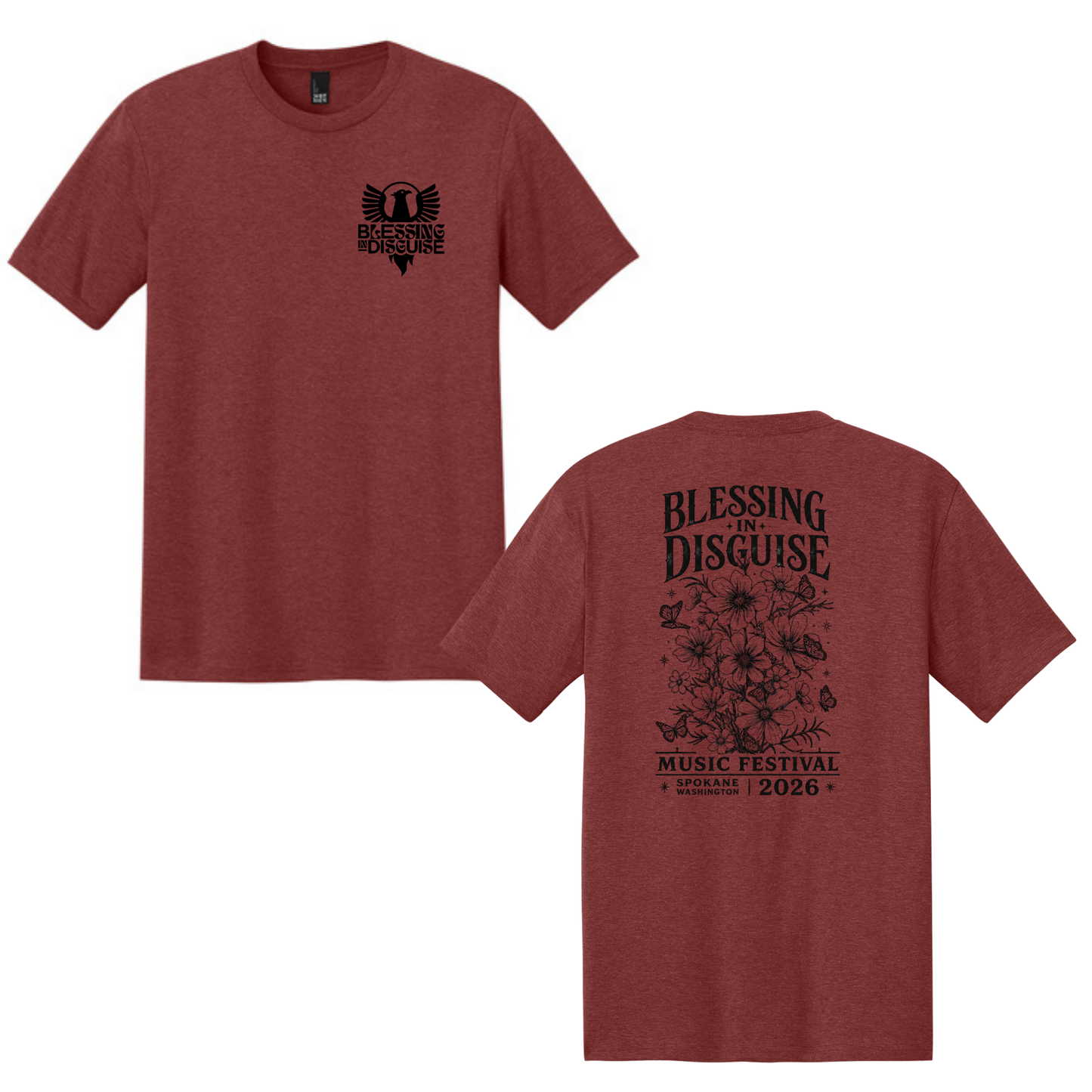 BID 2026 - District® Perfect Tri® Tee - RUSSET HEATHER