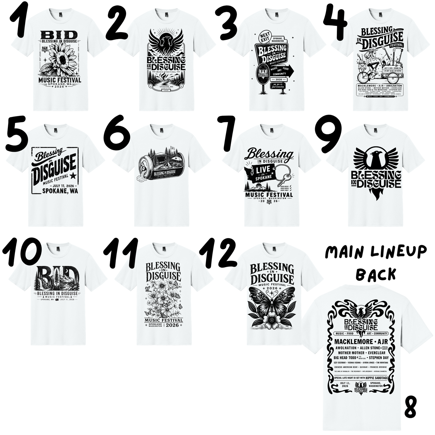 Poster Lineup Tee - BID 2026