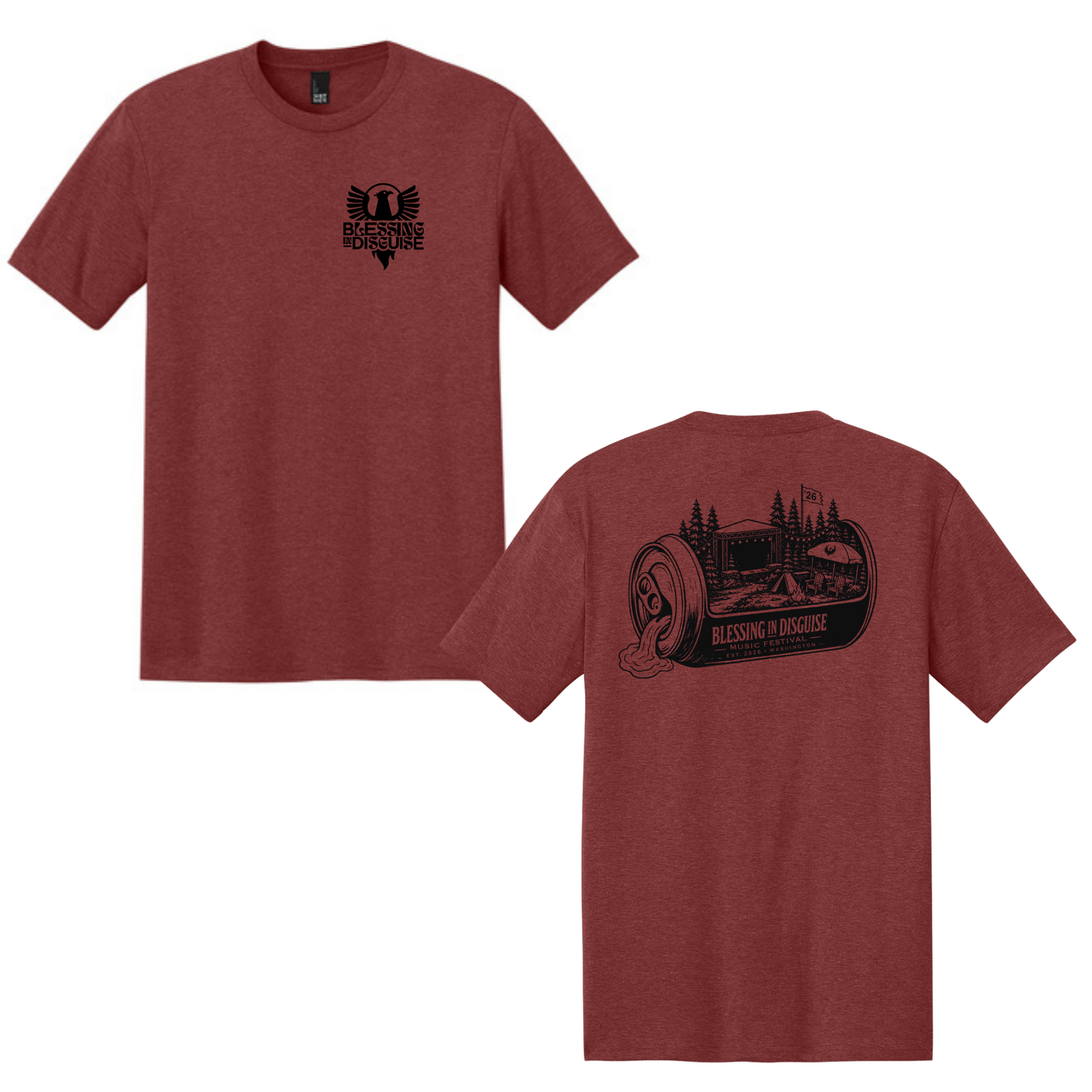 BID 2026 - District® Perfect Tri® Tee - RUSSET HEATHER