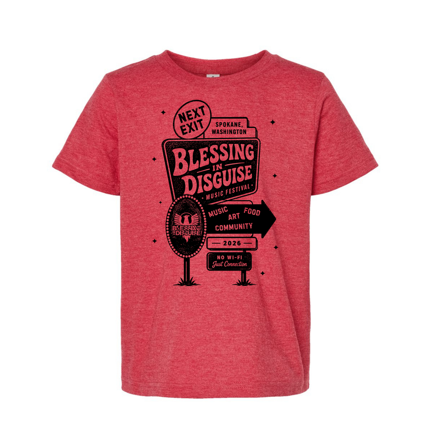 BID 2026 - YOUTH - Tultex Fine Jersey T-shirt - RED