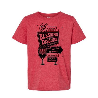 BID 2026 - YOUTH - Tultex Fine Jersey T-shirt - RED