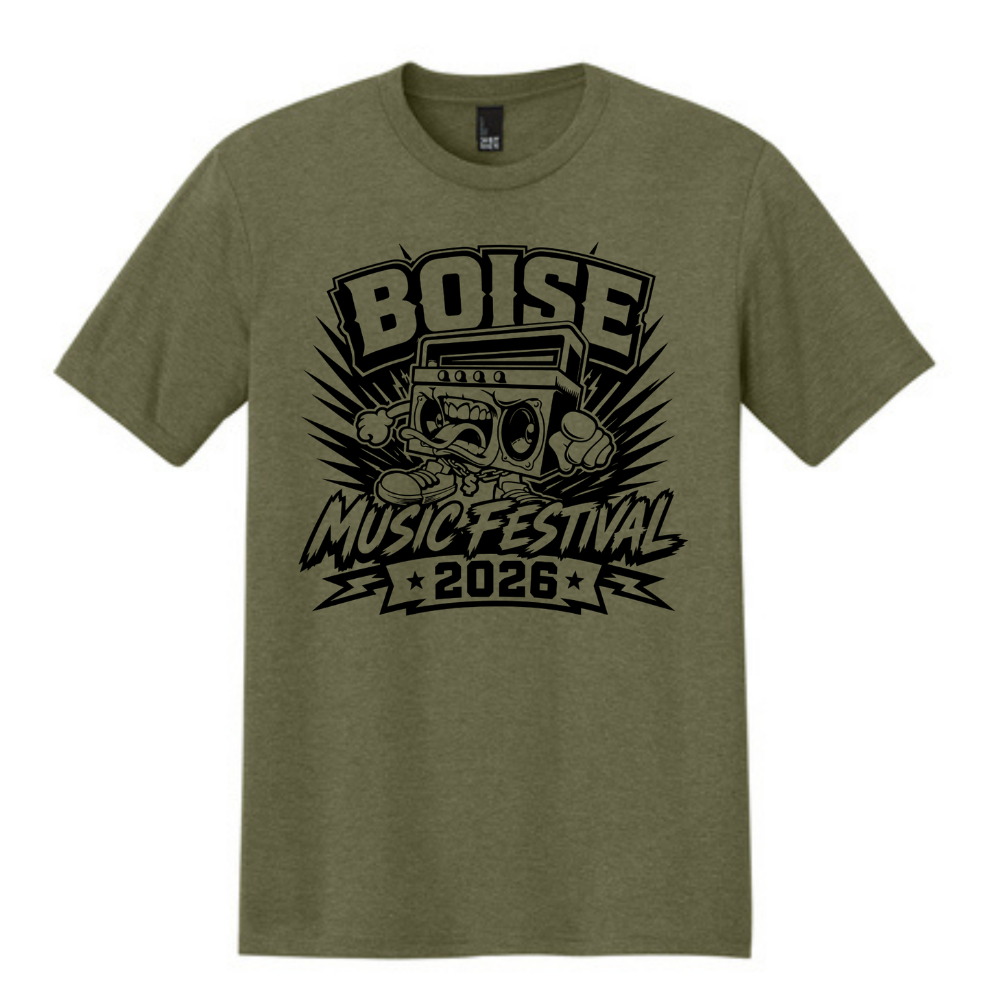 BMF 2026 - District® Perfect Tri® Tee - MILITARY GREEN FROST