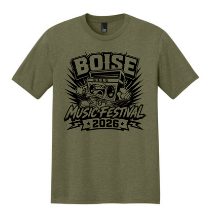BMF 2026 - District® Perfect Tri® Tee - MILITARY GREEN FROST