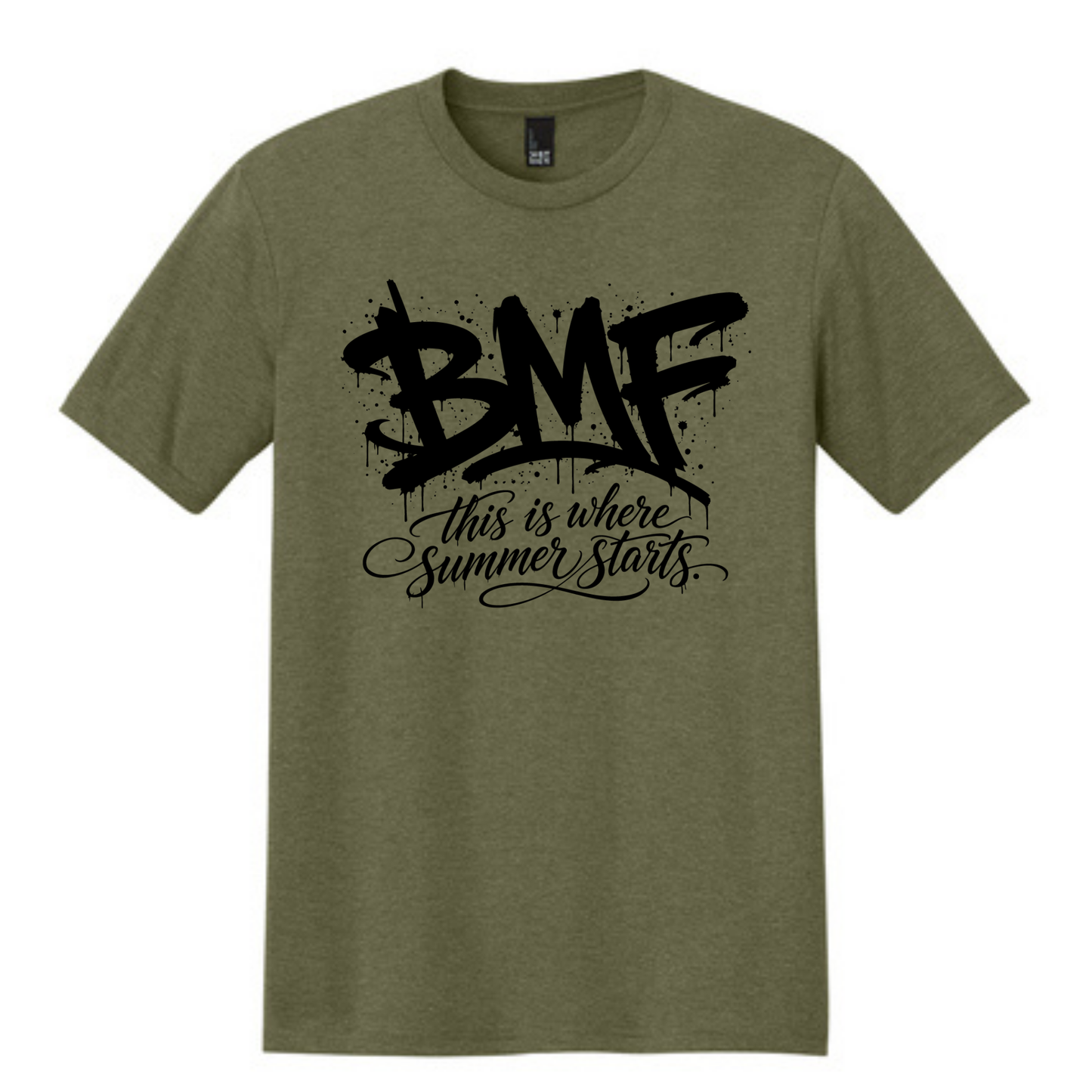 BMF 2026 - District® Perfect Tri® Tee - MILITARY GREEN FROST