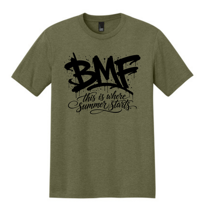 BMF 2026 - District® Perfect Tri® Tee - MILITARY GREEN FROST