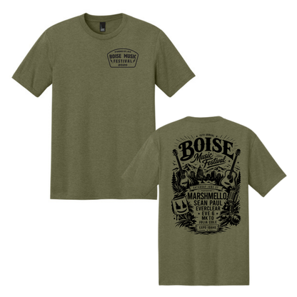 BMF 2026 - District® Perfect Tri® Tee - MILITARY GREEN FROST