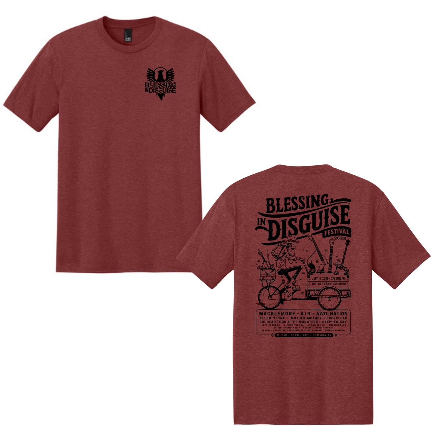 BID 2026 - District® Perfect Tri® Tee - RUSSET HEATHER
