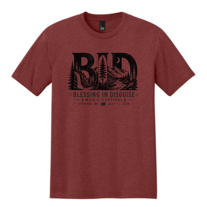 BID 2026 - District® Perfect Tri® Tee - RUSSET HEATHER
