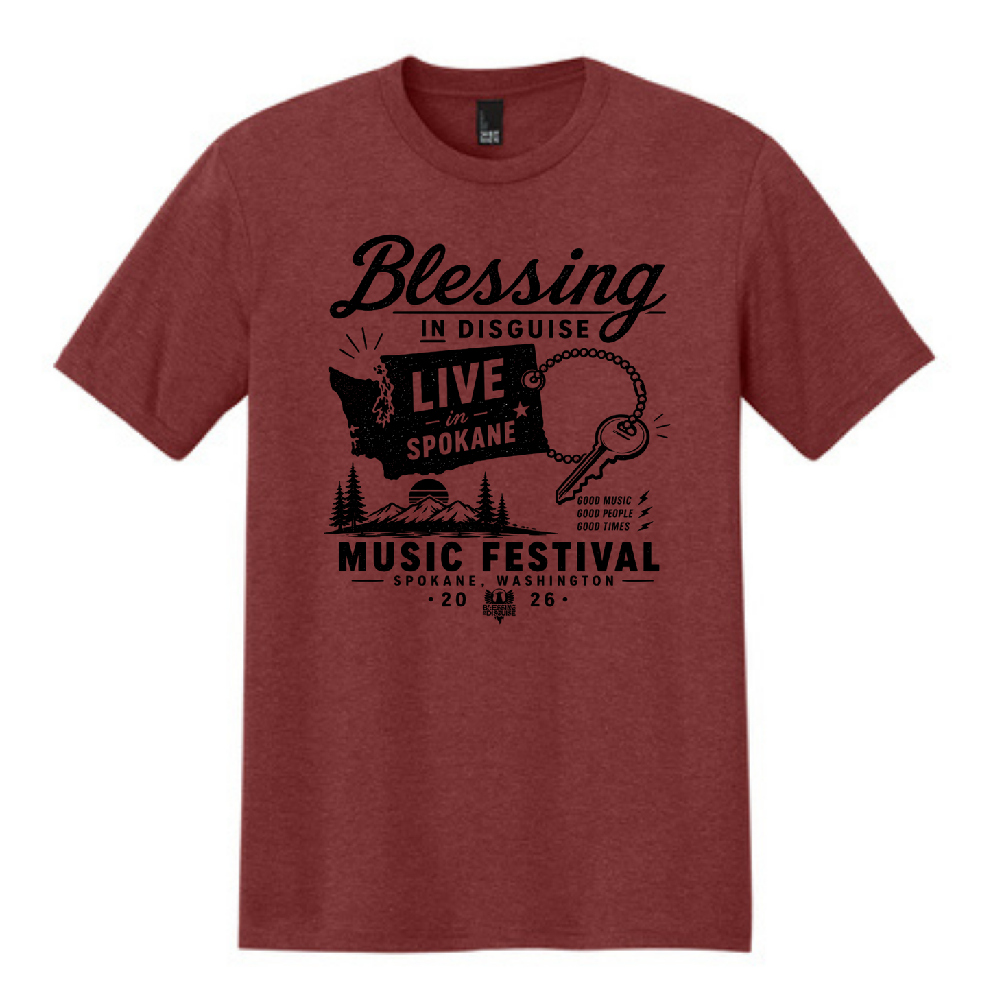 BID 2026 - District® Perfect Tri® Tee - RUSSET HEATHER