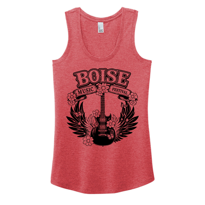 BMF 2026 - District® Women’s Perfect Tri® Racerback Tank - RED FROST