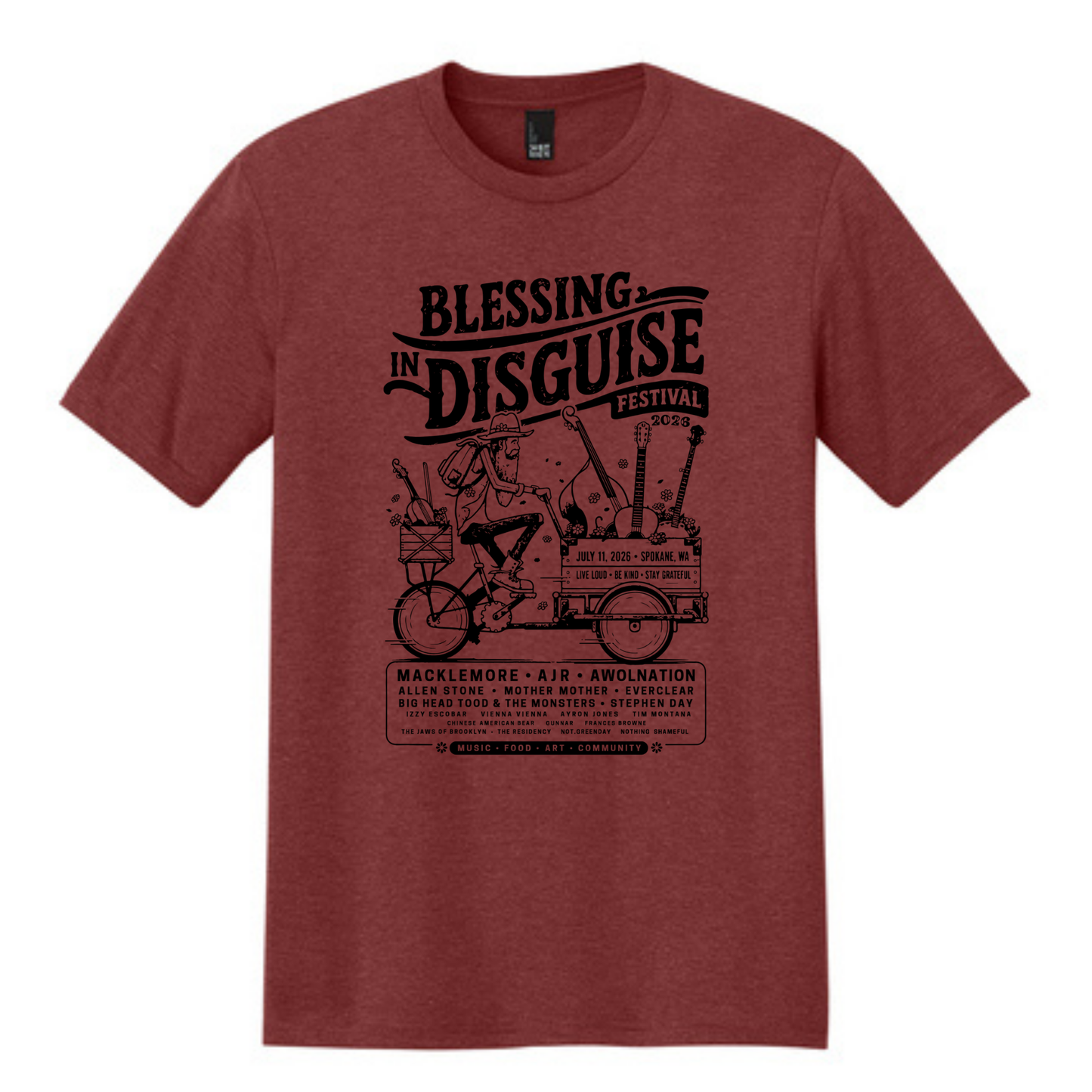 BID 2026 - District® Perfect Tri® Tee - RUSSET HEATHER