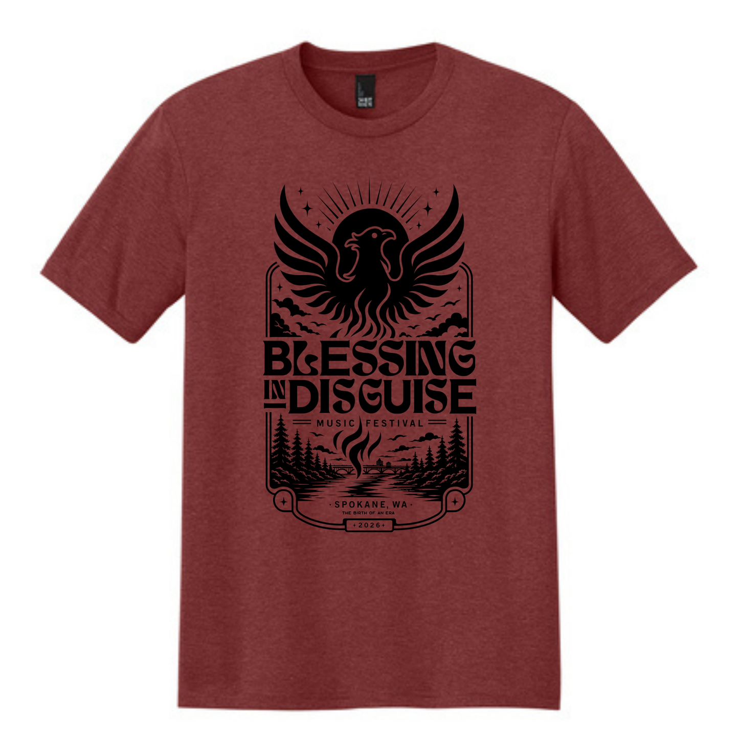 BID 2026 - District® Perfect Tri® Tee - RUSSET HEATHER