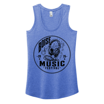 BMF 2026 - District® Women’s Perfect Tri® Racerback Tank - ROYAL FROST