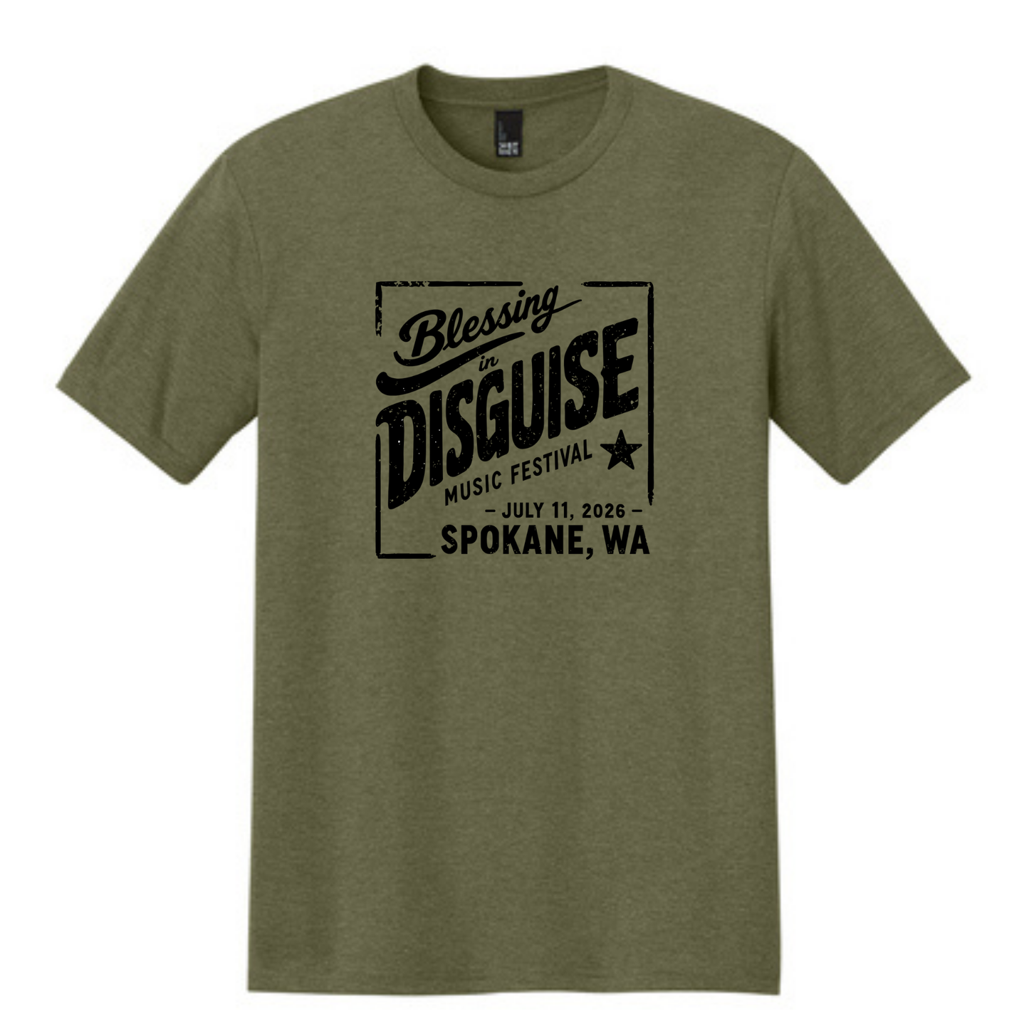 BID 2026 - District® Perfect Tri® Tee - MILITARY GREEN FROST