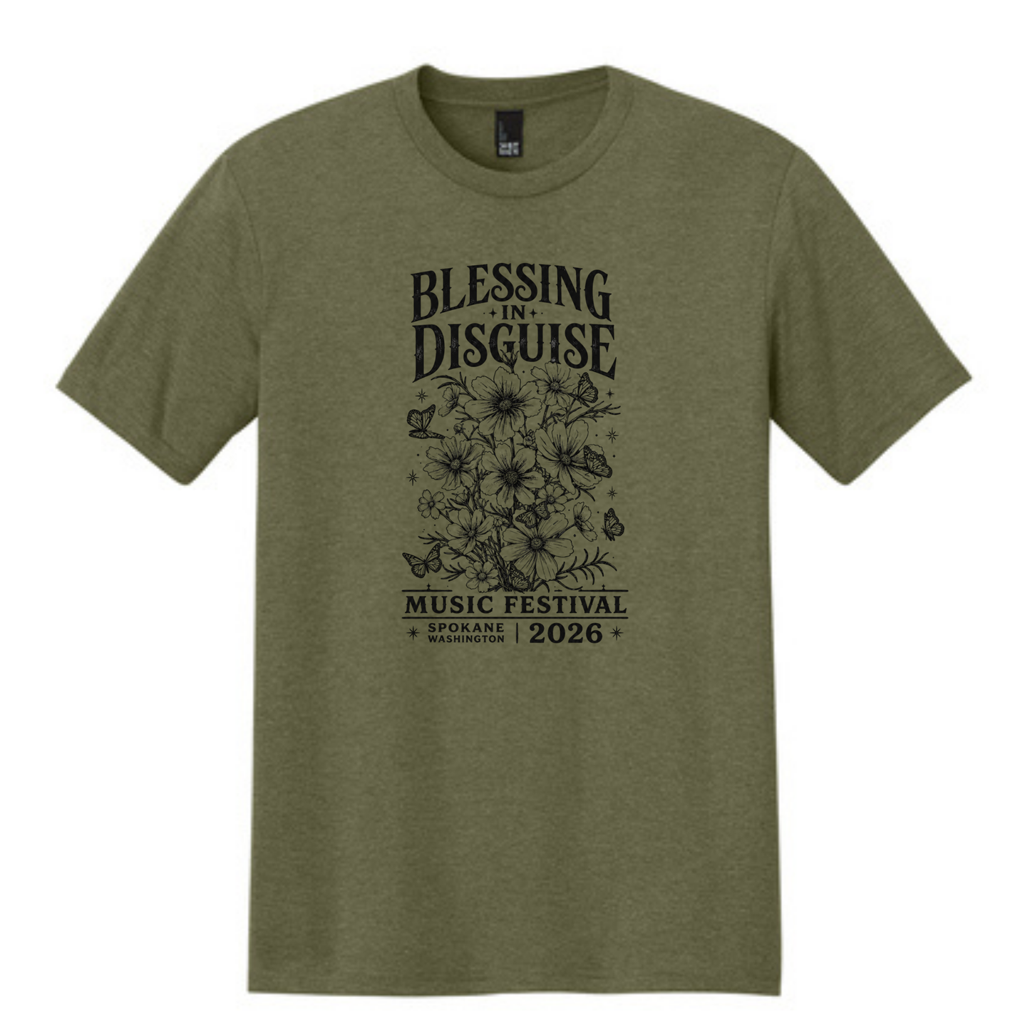 BID 2026 - District® Perfect Tri® Tee - MILITARY GREEN FROST