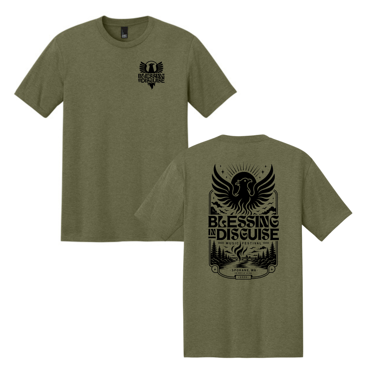 BID 2026 - District® Perfect Tri® Tee - MILITARY GREEN FROST