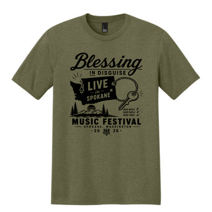 BID 2026 - District® Perfect Tri® Tee - MILITARY GREEN FROST