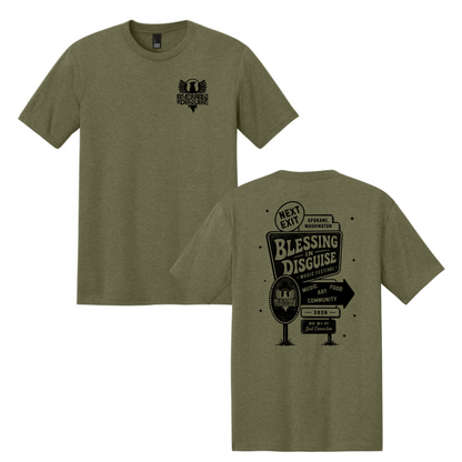BID 2026 - District® Perfect Tri® Tee - MILITARY GREEN FROST