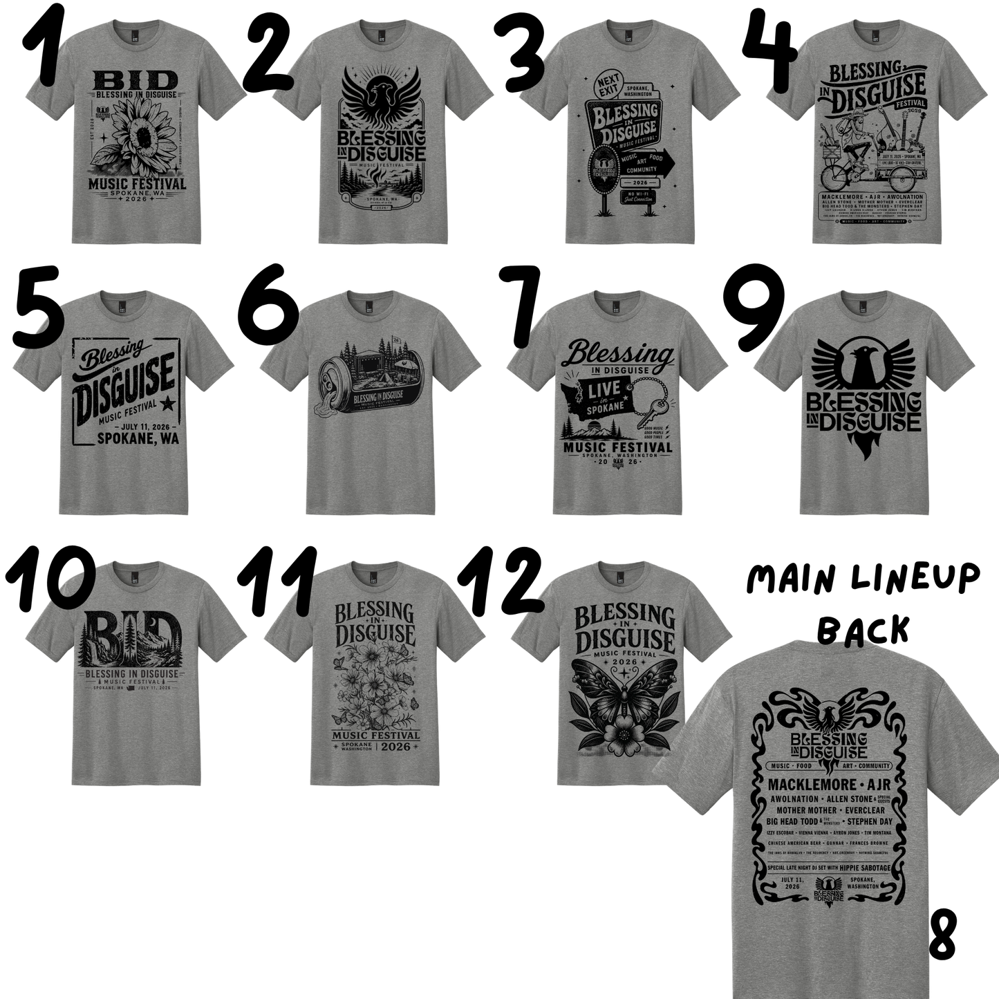 Poster Lineup Tee - BID 2026