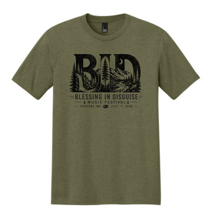 BID 2026 - District® Perfect Tri® Tee - MILITARY GREEN FROST