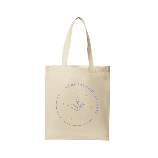 Light the Night for Hope - Core Cotton Tote - Natural