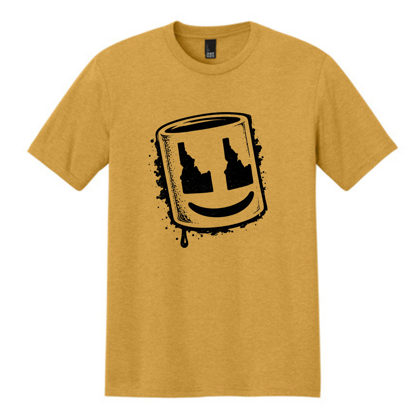 BMF 2026 - District® Perfect Tri® Tee - OCHRE YELLOW HEATHER