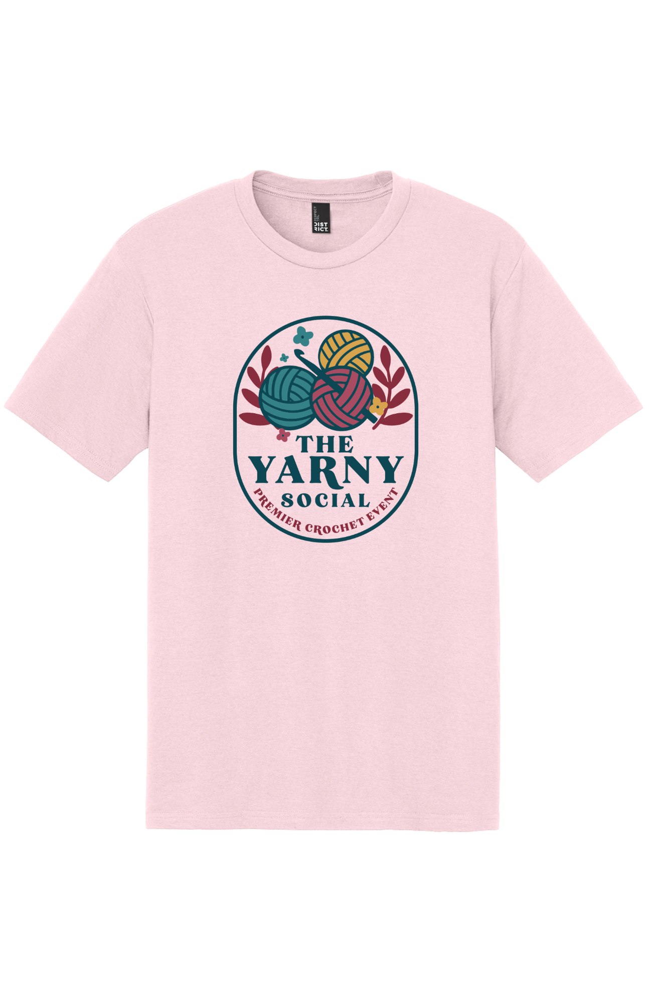 Yarny Social - Short Sleeve Tee - Carnation Pink