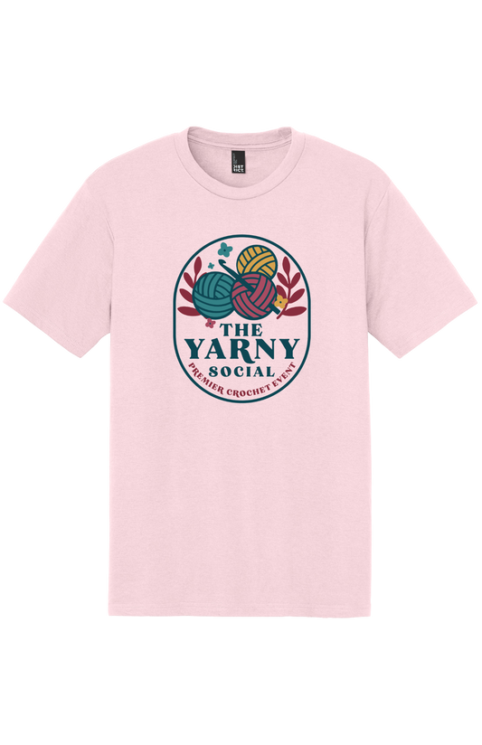 Yarny Social - Short Sleeve Tee - Carnation Pink