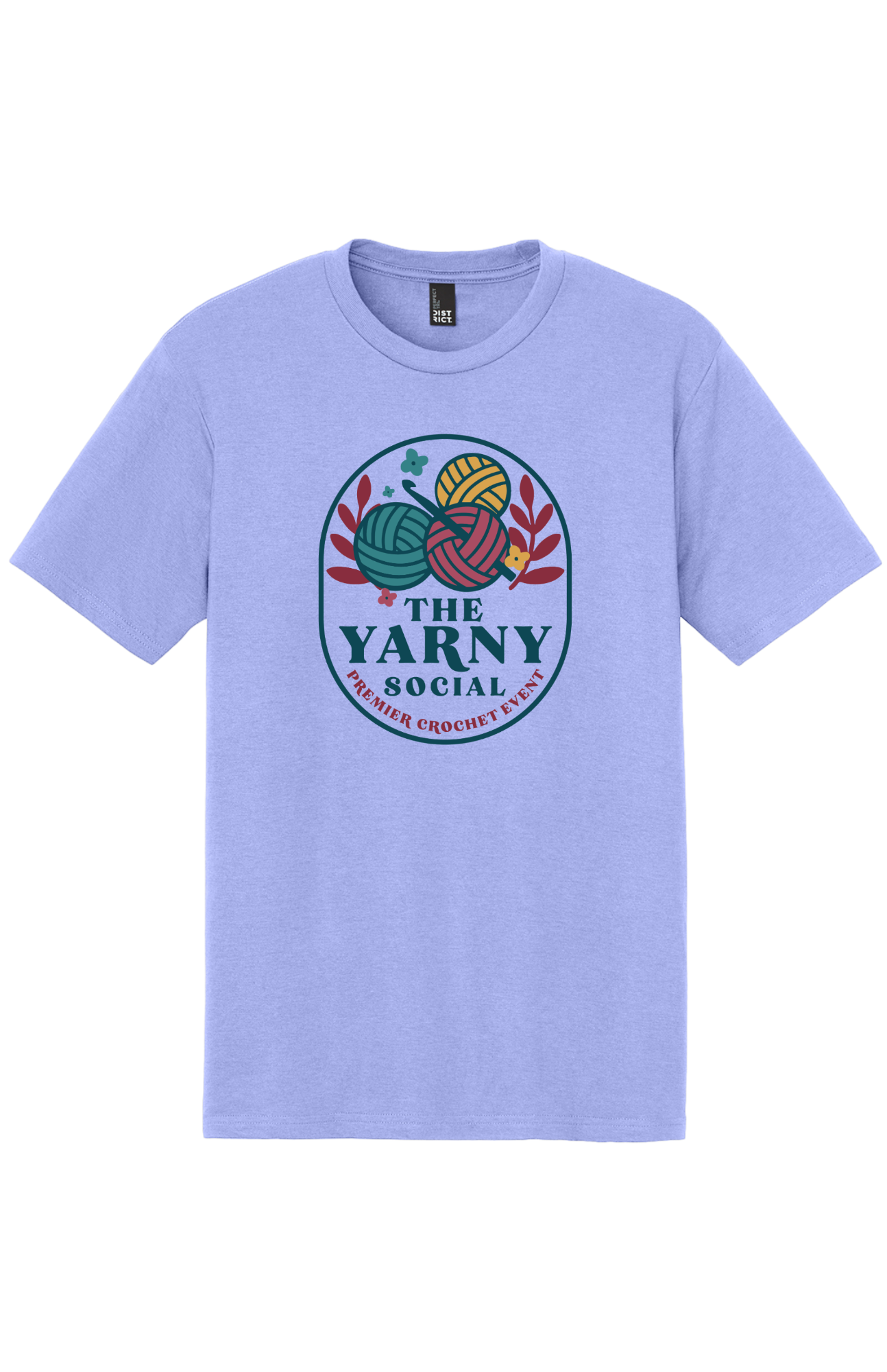 Yarny Social - Short Sleeve Tee - Soft Lilac