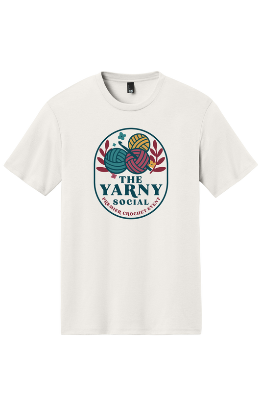 Yarny Social - Short Sleeve Tee - White Smoke