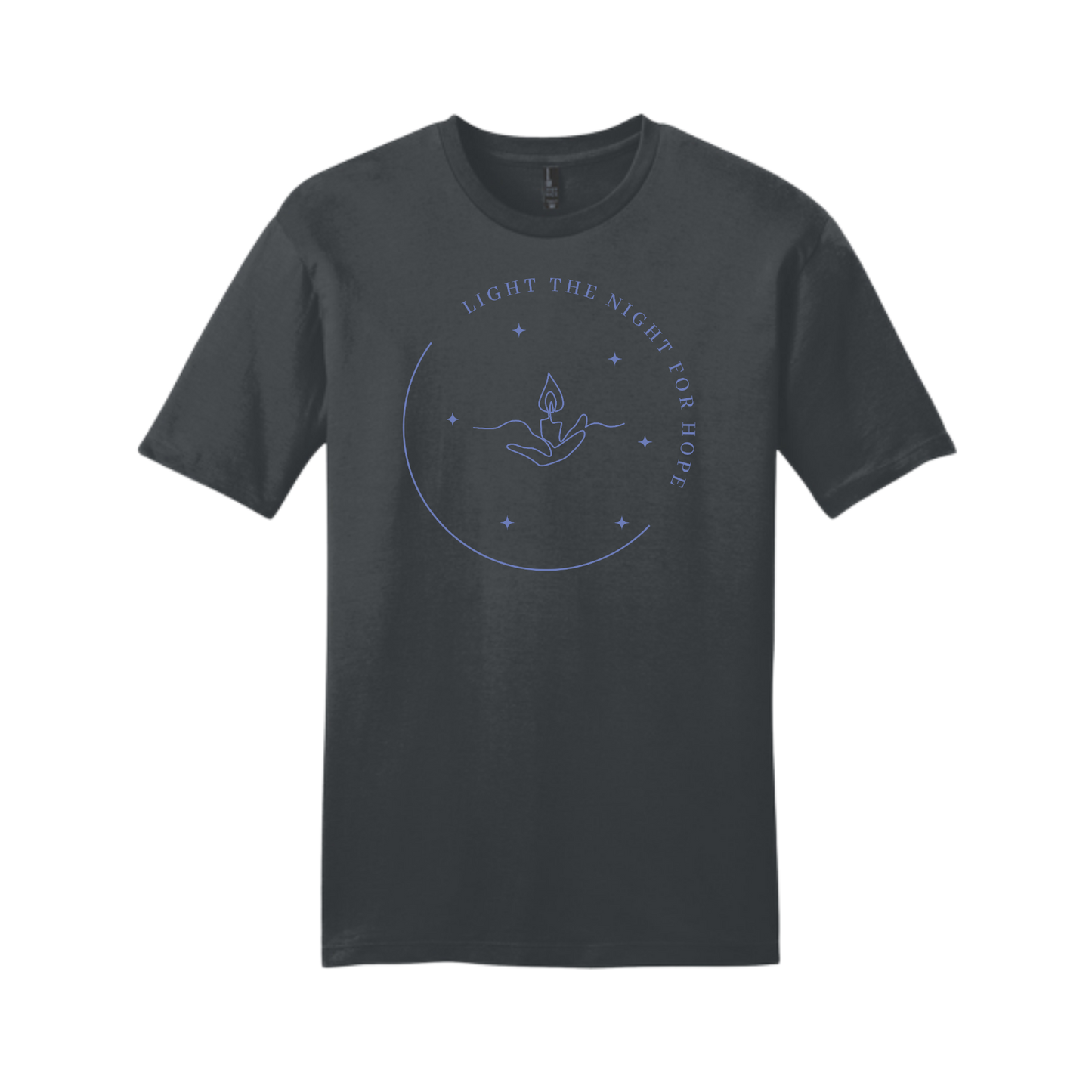 Light the Night for Hope - Short Sleeve Tee - Heather Charcoal