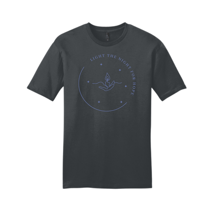 Light the Night for Hope - Short Sleeve Tee - Heather Charcoal