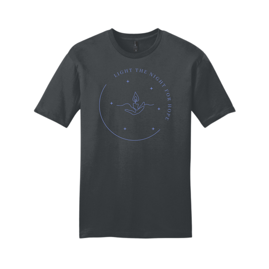 Light the Night for Hope - Short Sleeve Tee - Heather Charcoal