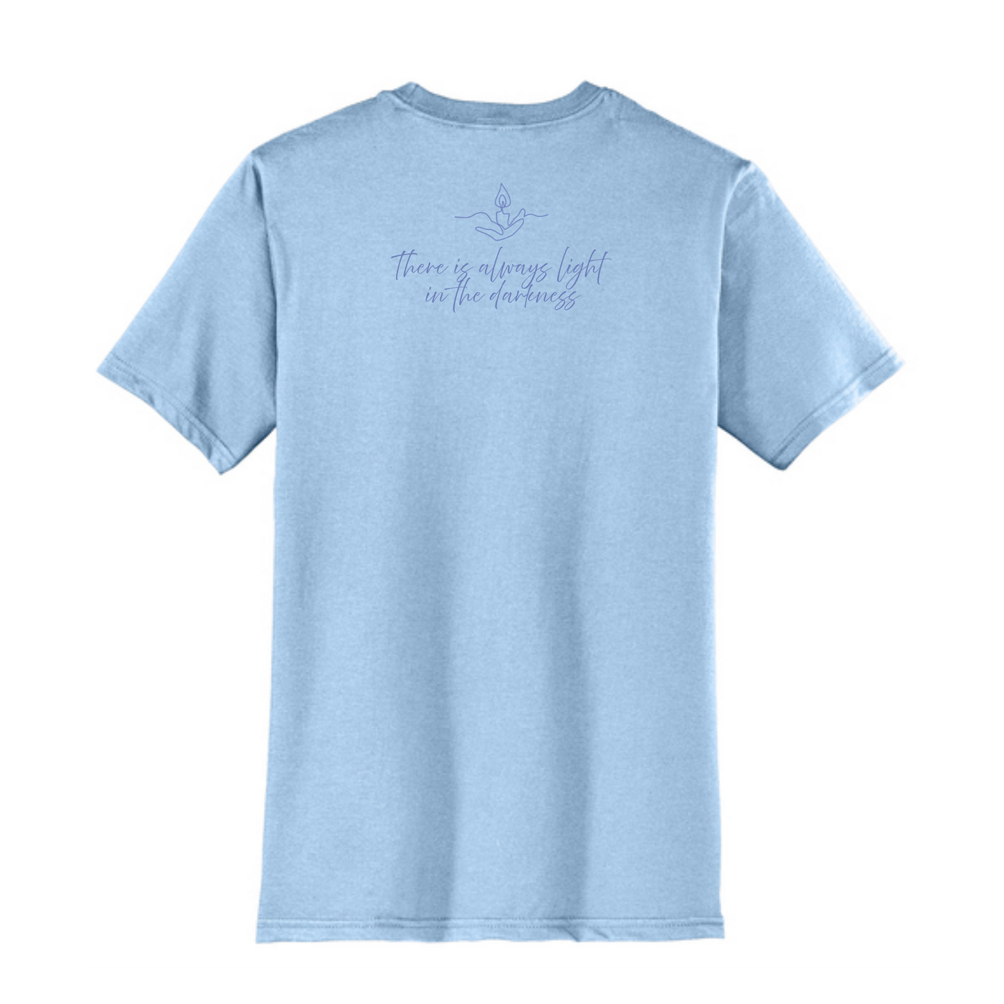 Light the Night for Hope - Short Sleeve Tee - Ice Blue
