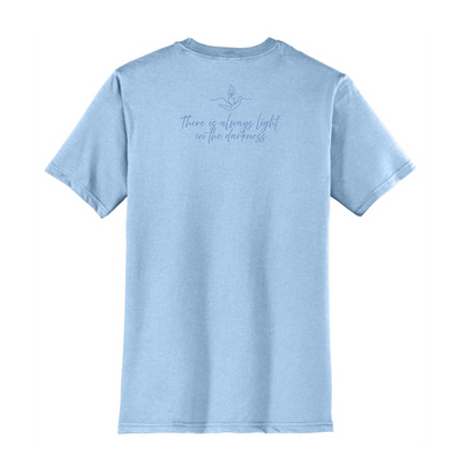 Light the Night for Hope - Short Sleeve Tee - Ice Blue